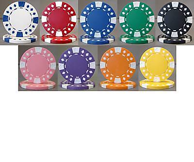 1000 DIAMOND SUITED 12.5gm BULK Poker Chips   NEW  