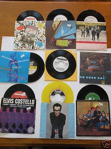   16 Elvis Costello, 45 records with PS,Wonder Inc, My funny Valentine
