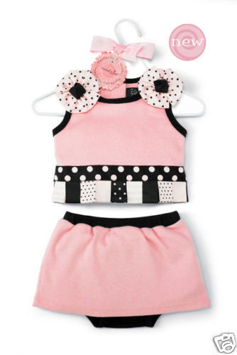 Mud Pie Baby Clothes Little Princess CROP TOP / SKORT  