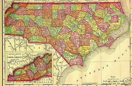 1922 History Genealogy of WAKE County North Carolina NC  