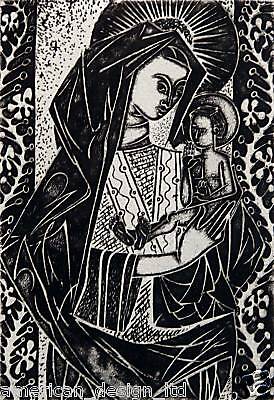 Wendell H. Black Madonna and Child Etching Framed Artwork MAKE OFFER 