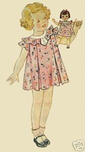 Set of Five Antique Doll Dress Patterns from 1930s | eBay