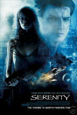 2005 Serenity Nathan Fillion Gina Torres Movie Poster  