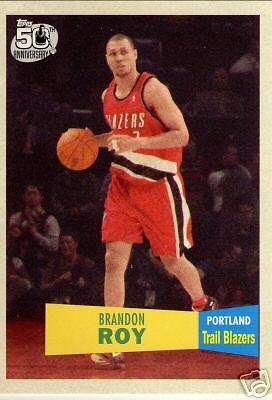 2007 Topps 107 Brandon Roy 57 58 Style Retro Blazers