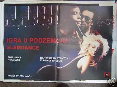 SLAMDANCE ADAM ANT/VIRGINIA MADSEN YUGO POSTER 1988  