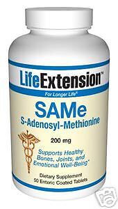 Life Extension SAMe 200 mg 50 enteric coated tablets  