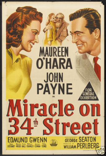 Miracle on 34th Street (1947) Original One Sheet  