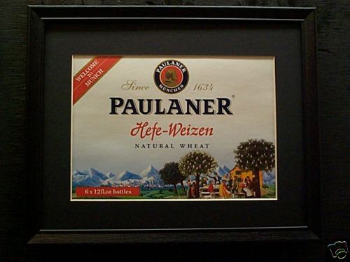 PAULANER HEFE WEIZEN NATURAL WHEAT BEER SIGN #350  