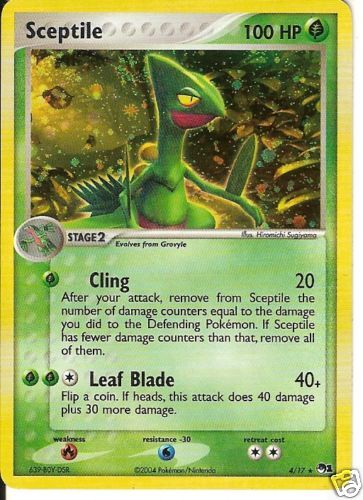 Sceptile 4/17 100HP Promo Pokemon Holo card Mint  