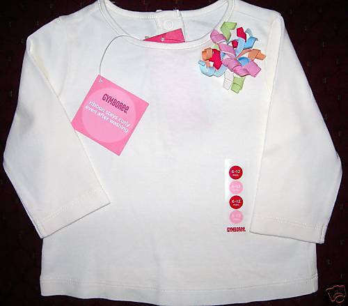 NWT Gymboree PETITE FLEUR CURLY LS Tee Shirt Top 6 12 M  