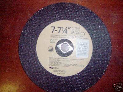 10 7 MASONARY ABRASIVE SAW BLADE/CUTOFF WHEEL NEW USA  