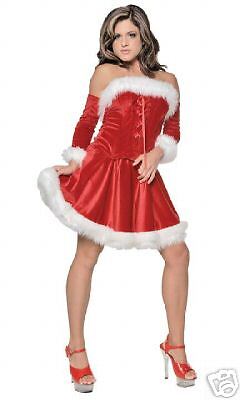 MRS. CLAUSE SANTA womens halloween christmas costume L  