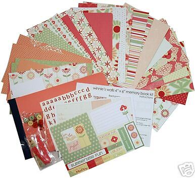 SEI Winnies Walls Memory Book Scrappin Kit 4 x 6  