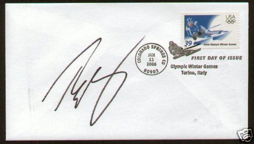 Ted Ligety signed First Day Cover Olympic Legend FDC  
