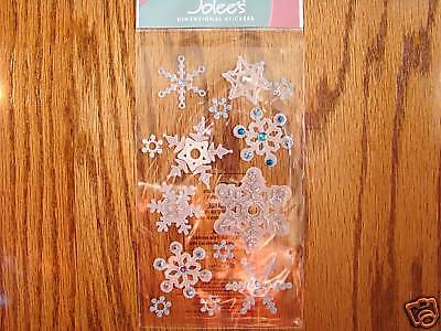 Jolees Boutique SNOWFLAKES Stickers Christmas sparkle  