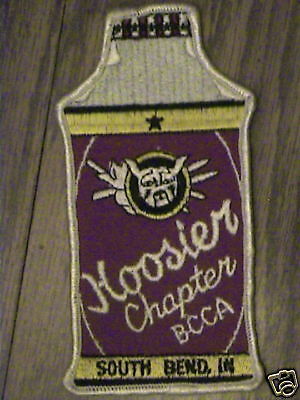 HOOSIER CHAPTER BCCA,S.BEND PATCH RARE OLD COLLECTABLE  