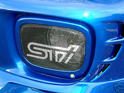 02 03 IMPREZA WRX STI MESH FOG LIGHT COVER FREE STENCIL  