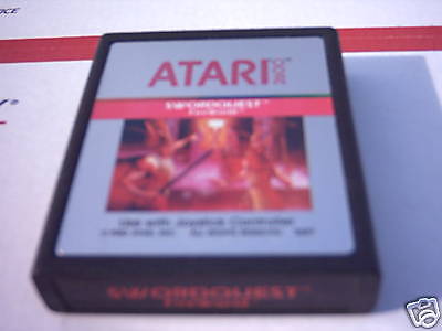 ATARI 2600 GAME; SWORDQUEST FIREWORLD *RARE 3* VGC  