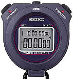 NEW SEIKO W073 10 Lap Memory Stopwatch Lithium Battery  