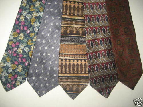 MENS DESIGNER LARGE PATTERNS ART DECO SILK NECK TIES NR  