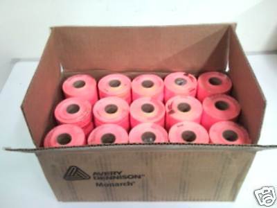 Genuine Monarch 1110 Fluorescent Red Labels One Box